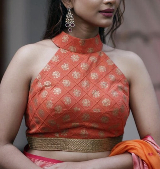High neck blouse